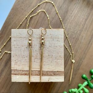 Necklace and Earrings Set - Spikes Daggers